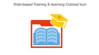 Web Based Training E Learning Colored Icon In Powerpoint Pptx Png And Editable Eps Format
