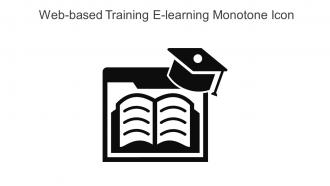Web Based Training E Learning Monotone Icon In Powerpoint Pptx Png And Editable Eps Format