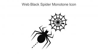 Web Black Spider Monotone Icon In Powerpoint Pptx Png And Editable Eps Format