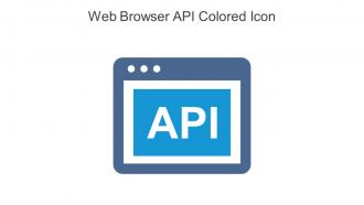 Web Browser API Colored Icon In Powerpoint Pptx Png And Editable Eps Format