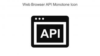 Web Browser API Monotone Icon In Powerpoint Pptx Png And Editable Eps Format