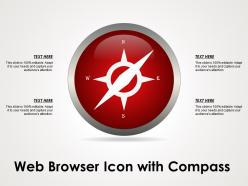 Web browser icon with compass