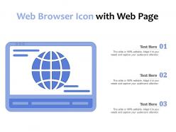 Web Browser Icon With Web Page