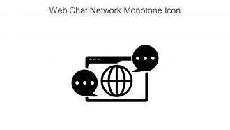 Web Chat Network Monotone Icon In Powerpoint Pptx Png And Editable Eps Format