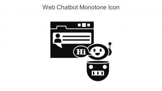 Web Chatbot Monotone Icon In Powerpoint Pptx Png And Editable Eps Format
