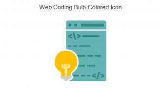 Web Coding Bulb Colored Icon In Powerpoint Pptx Png And Editable Eps Format