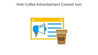Web Coffee Advertisement Colored Icon In Powerpoint Pptx Png And Editable Eps Format