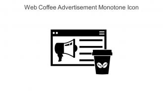 Web Coffee Advertisement Monotone Icon In Powerpoint Pptx Png And Editable Eps Format