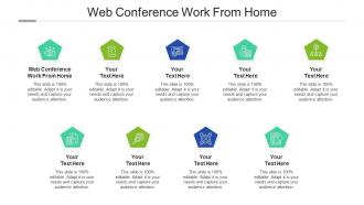 Web conference work from home ppt powerpoint presentation pictures background images cpb