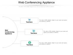Web conferencing appliance ppt powerpoint presentation inspiration background designs cpb