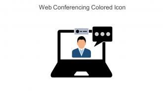 Web Conferencing Colored Icon In Powerpoint Pptx Png And Editable Eps Format