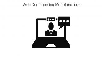 Web Conferencing Monotone Icon In Powerpoint Pptx Png And Editable Eps Format