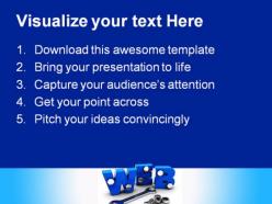 Web construction internet powerpoint backgrounds and templates 1210