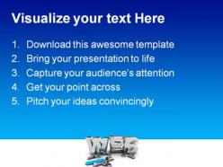 Web construction technology powerpoint templates and powerpoint backgrounds 0211