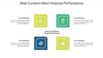 Web content affect website performance ppt powerpoint presentation infographics background cpb