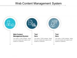 Web content management system ppt powerpoint presentation gallery display cpb