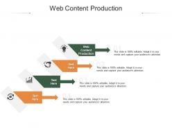 Web content production ppt powerpoint presentation summary model cpb