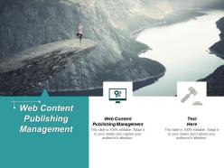 Web content publishing management ppt powerpoint presentation professional images cpb