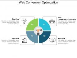 Web conversion optimization ppt powerpoint presentation slides background image cpb