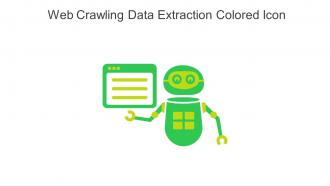 Web Crawling Data Extraction Colored Icon In Powerpoint Pptx Png And Editable Eps Format