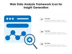 Web Data Analysis Framework Icon For Insight Generation