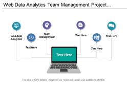 Web data analytics team management project planning timeline cpb