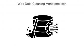 Web Data Cleaning Monotone Icon In Powerpoint Pptx Png And Editable Eps Format