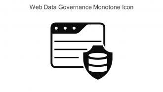 Web Data Governance Monotone Icon In Powerpoint Pptx Png And Editable Eps Format