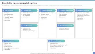 Web Design Agency Company Profile Profitable Business Model Canvas
