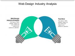 Web design industry analysis ppt powerpoint presentation icon gridlines cpb