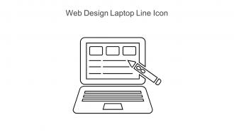 Web Design Laptop Line Icon