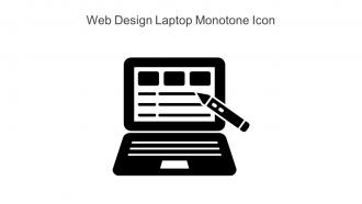 Web Design Laptop Monotone Icon