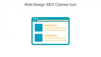 Web Design SEO Colored Icon In Powerpoint Pptx Png And Editable Eps Format