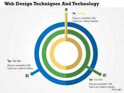 Web design techniques and technology flat powerpoint design
