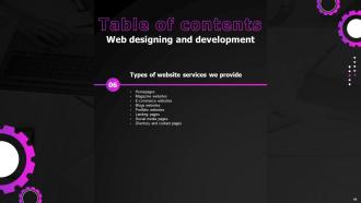 Web Designing And Development Powerpoint Presentation Slides Idea Ideas