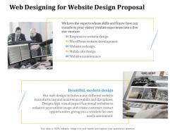 Web designing for website design proposal ppt powerpoint presentation gallery grid