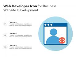 Web developer icon for business website development