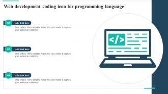 Web Development Coding Icon For Programming Language