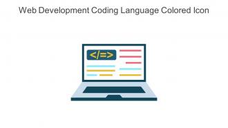 Web Development Coding Language Colored Icon In Powerpoint Pptx Png And Editable Eps Format