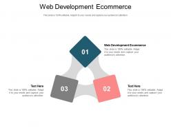 Web development ecommerce ppt powerpoint presentation portfolio graphic tips cpb