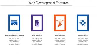 Web Development Features Ppt Powerpoint Presentation Show Good Cpb