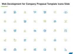 Web development for company proposal template icons slide ppt powerpoint file