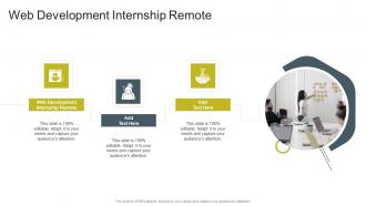 Web Development Internship Remote In Powerpoint And Google Slides Cpb