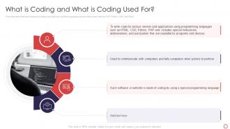 Web Development Introduction Is Coding And What Is Coding Used For