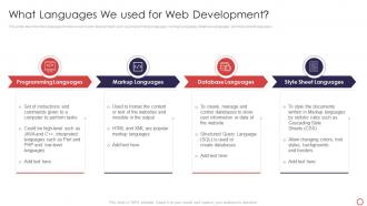 Web Development Introduction Languages We Used For Web Development ...