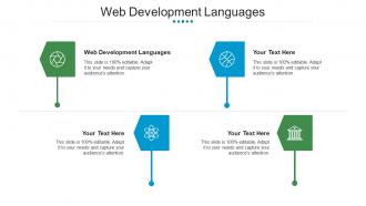 Web development languages ppt powerpoint presentation portfolio elements cpb