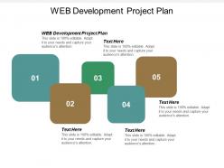 Web development project plan ppt powerpoint presentation icon deck cpb