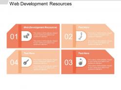 Web development resources ppt powerpoint presentation icon images cpb