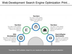 Web development search engine optimization print production broadcast production