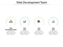 Web development team ppt powerpoint presentation visual aids diagrams cpb